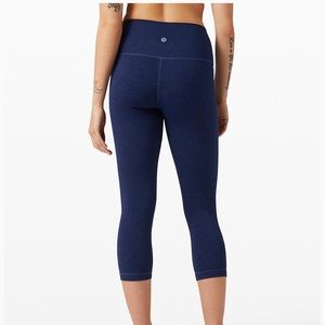 Lululemon wunder under crop 21” luxtreme indigo